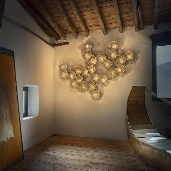 Gold Moon Lampada da parete soffitto Catellani & Smith - Agof Store