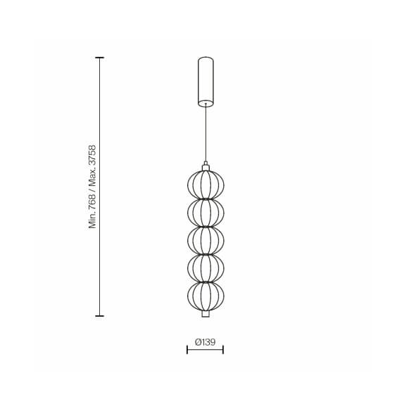 Golden Cage Lampada a sospensione Maytoni - Agof Store