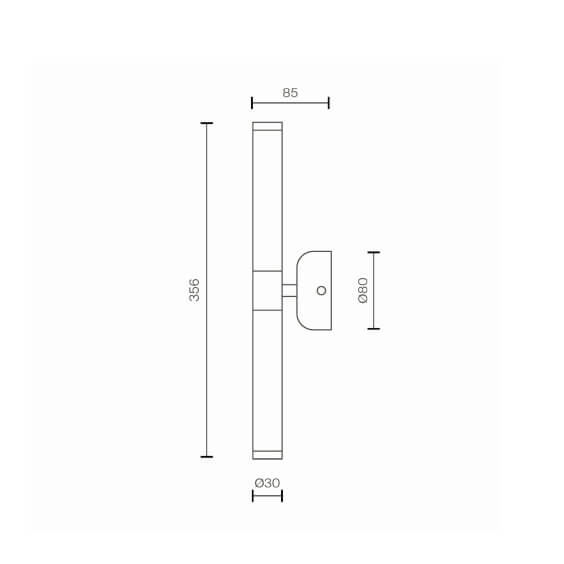 Maytoni Axis Short wall lamp - Agof Store