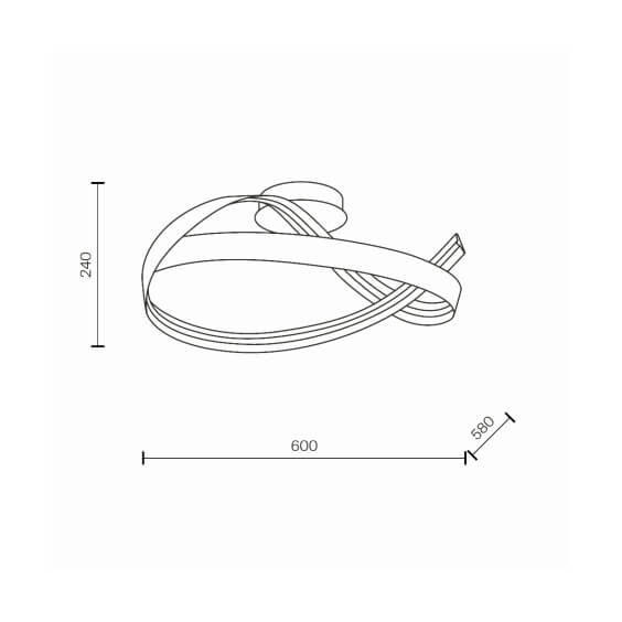 Maytoni Plons wall ceiling lamp - Agof Store