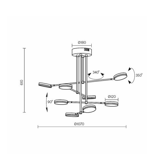 Fad 8 Lampada da soffitto Maytoni - Agof Store