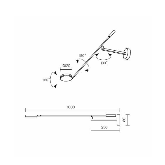 Fad Arm Lampada da parete Maytoni - Agof Store