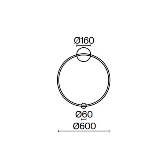 Maytoni Halo Circular Ø 60 cm Wandleuchte - Agof Store