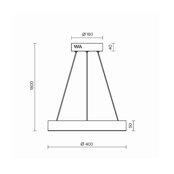 Maytoni Saturno Ø 40 cm Pendelleuchte - Agof Store