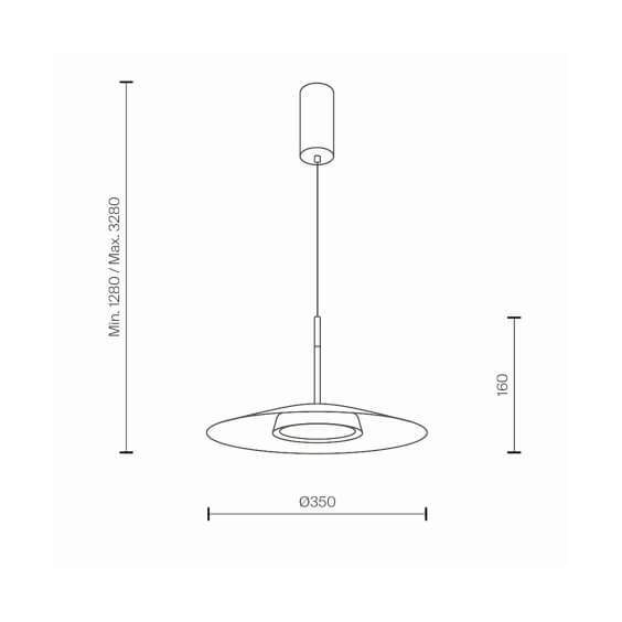 Maytoni EI Ø 35 cm pendant lamp - Agof Store