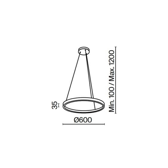 Maytoni Rim Ø 60 cm Pendelleuchte - Agof Store
