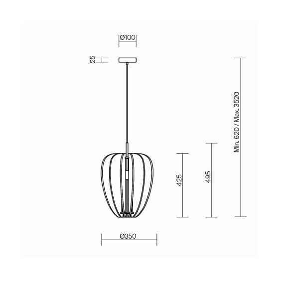 Maytoni Cambio Ø 35 cm pendant lamp - Agof Store