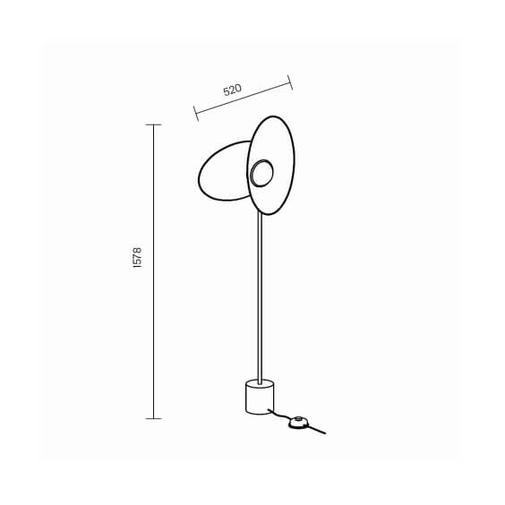 Evolution Lampada da terra Maytoni - Agof Store