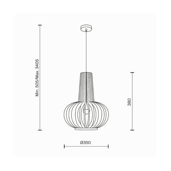 Maytoni Roots Ø 35 cm pendant lamp - Agof Store