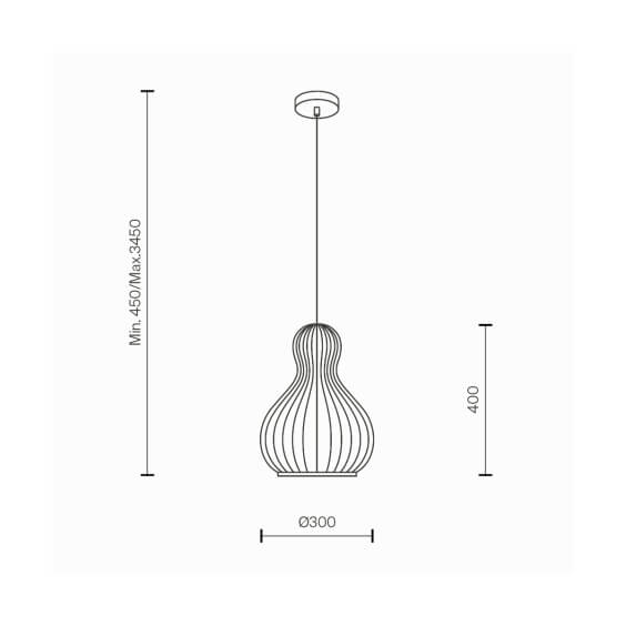 Maytoni Roots Ø 30 cm pendant lamp - Agof Store