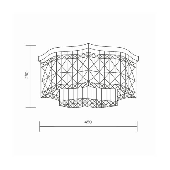 Dune Ø 45 cm Lampada da soffitto Maytoni - Agof Store