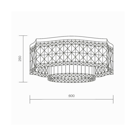 Maytoni Dune Ø 60 cm Deckenleuchte - Agof Store