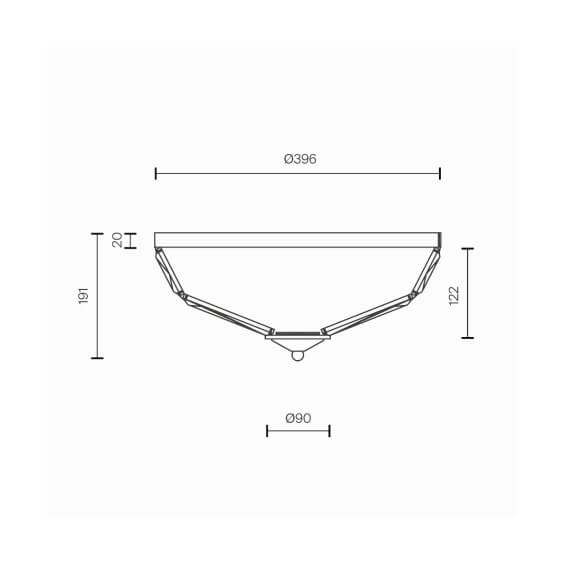Maytoni Facet Ø 39 cm Deckenleuchte - Agof Store