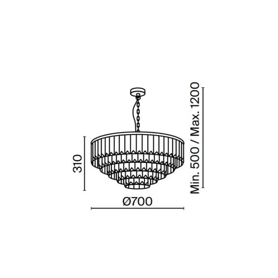 Maytoni Revero Ø 70 cm pendant lamp - Agof Store
