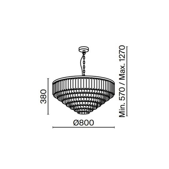 Revero Ø 80 cm Lampada a sospensione Maytoni - Agof Store