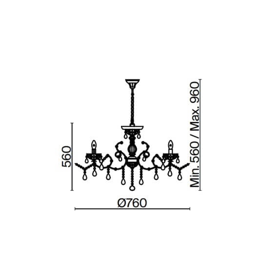 Maytoni Sevilla Ø 76 cm pendant lamp - Agof Store