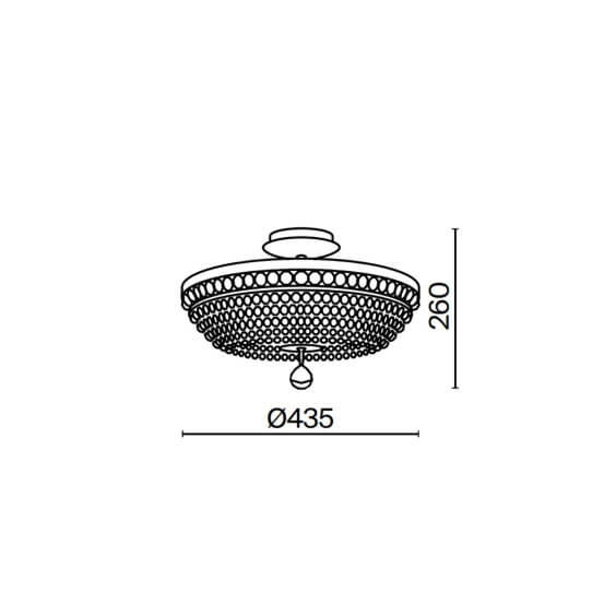 Maytoni Ottilia Ø 43 cm Deckenleuchte - Agof Store