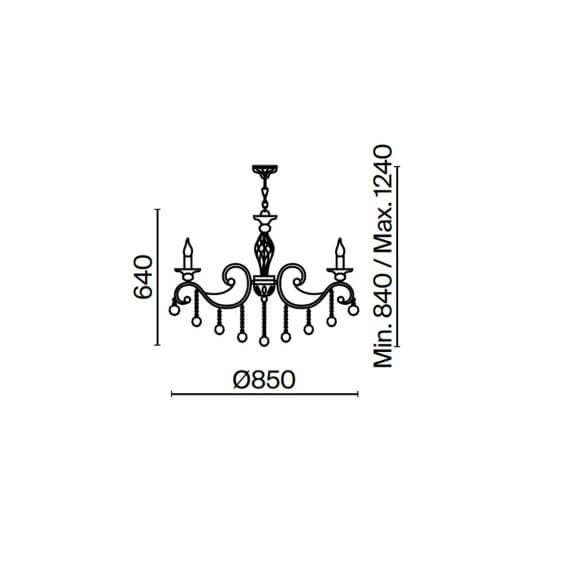 Maytoni Grace Metal Ø 85 cm Pendelleuchte - Agof Store