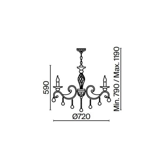 Maytoni Grace Metal Ø 72 cm Pendelleuchte - Agof Store