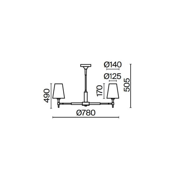 Zaragoza Ø 78 cm Lampada a sospensione Maytoni - Agof Store