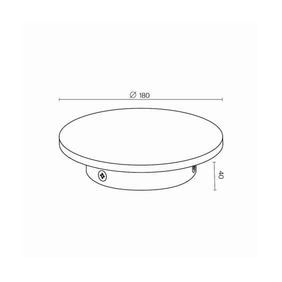 Maytoni Wald Ø 18 cm Outdoor Wandleuchte - Agof Store
