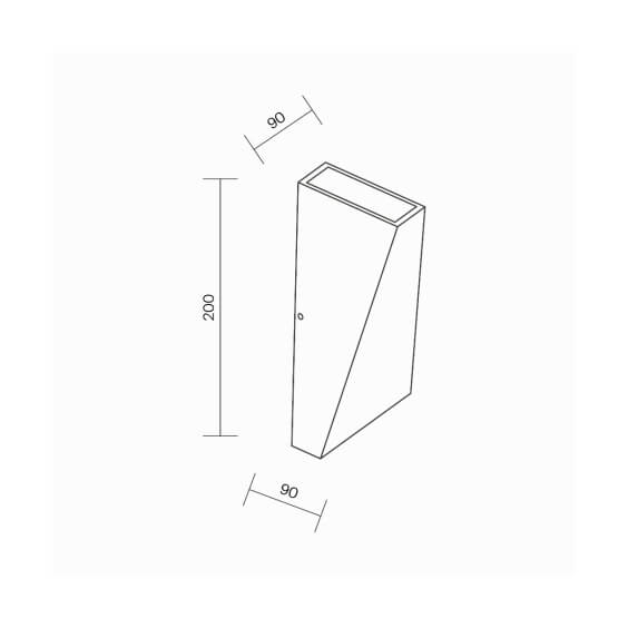 Times Square H.20 cm Lampada da parete outdoor Maytoni - Agof Store