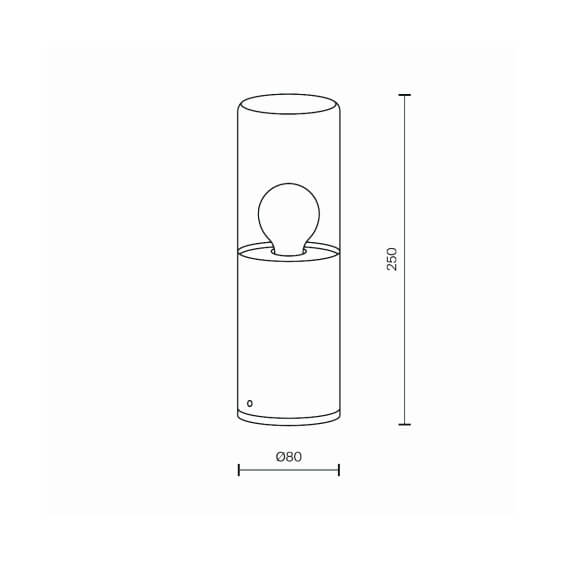 Maytoni Amas H.25 cm outdoor floor lamp - Agof Store