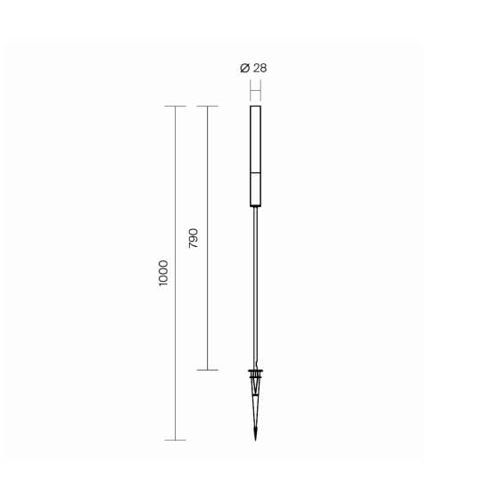Flare H.100 cm Lampada da terra outdoor Maytoni - Agof Store