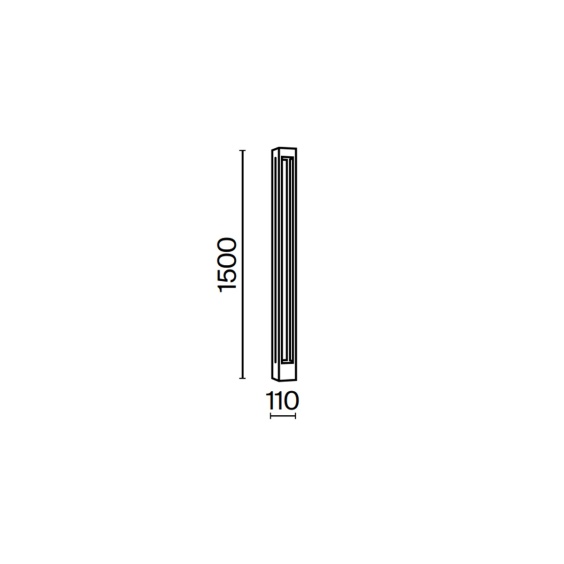 Maytoni Elbe H.150 cm outdoor floor lamp - Agof Store