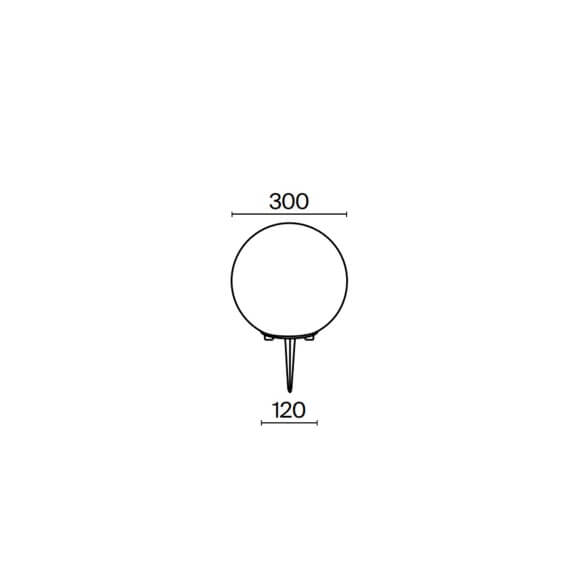 Erda Ø 30 cm Lampada da terra outdoor Maytoni - Agof Store