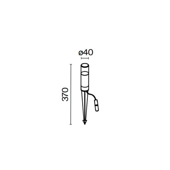 Maytoni Glide H.37 cm Outdoor Stehleuchte - Agof Store