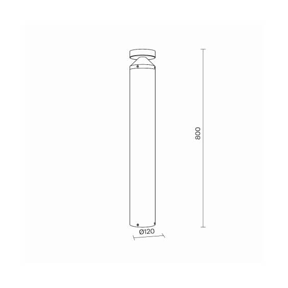 Maytoni Olten H.80 cm Outdoor Stehleuchte - Agof Store