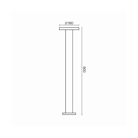Maytoni Wald H.80 cm outdoor floor lamp - Agof Store