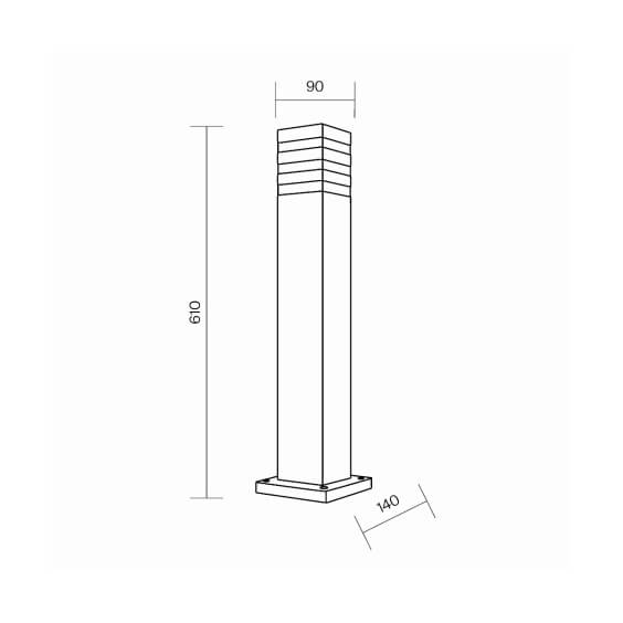 Maytoni Unter den Linden outdoor floor lamp - Agof Store