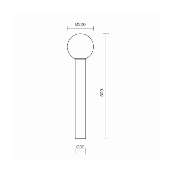Maytoni Bold outdoor floor lamp - Agof Store