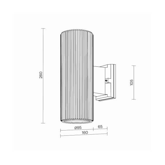 Maytoni Rando H.26 cm Outdoor Wandleuchte - Agof Store