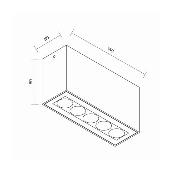 Maytoni Ares Rectangular Outdoor Deckenleuchte - Agof Store