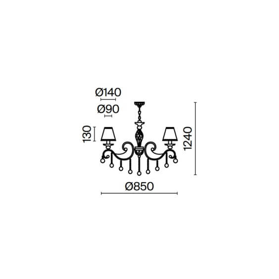 Maytoni Grace Ø 85 cm pendant lamp - Agof Store