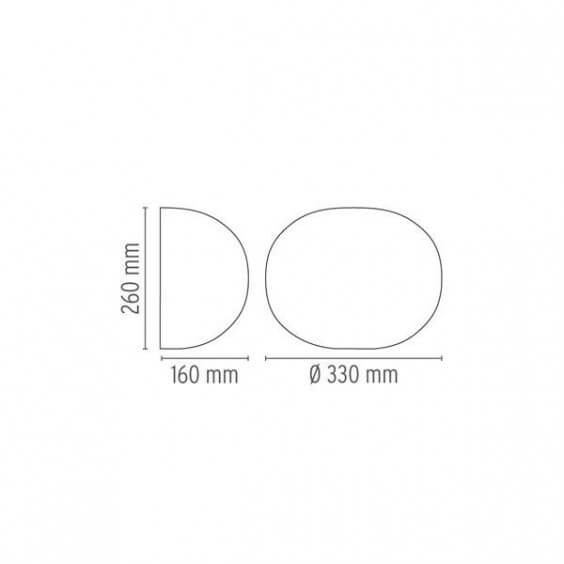 Flos Glo Ball W Wandleuchte - Agof Store