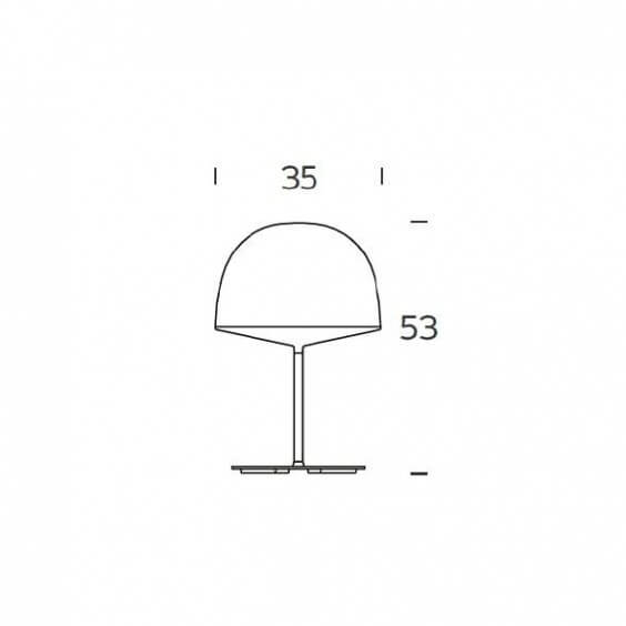 Cheshire lampada da tavolo FontanaArte - Agof Store