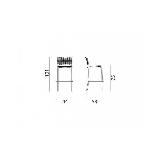 Gervasoni InOut 828 stool - Agof Store