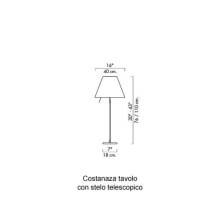 Costanza Lampada da tavolo LucePlan - Agof Store