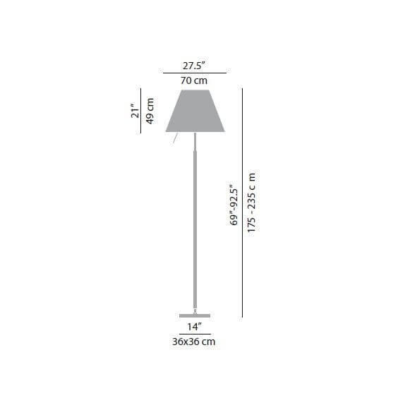 Grande Costanza Lampada da terra LucePlan - Agof Store