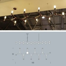 Nemo Crown Plana Linea pendant lamp - Agof Store