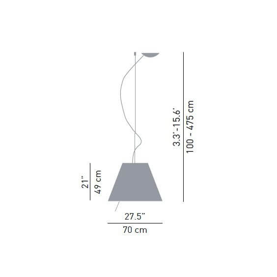 LucePlan Grande Costanza pendant lamp - Agof Store