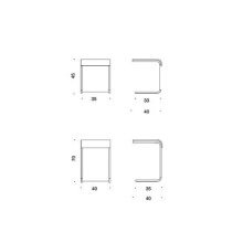 Danese Milano Farallon Side Table - Agof Store
