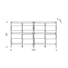 Driade ZigZag Low bookshelf - Agof Store