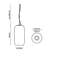 Artemide Gople Lampada a sospensione - Agof Store