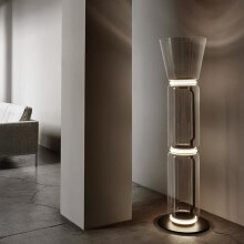 Flos Noctambule 2 High Cylinder & Cone Small Base Floor Lamp - Agof Store