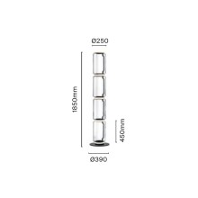 Flos Noctambule 4 Low Cylinders Small Base Floor Lamp - Agof Store